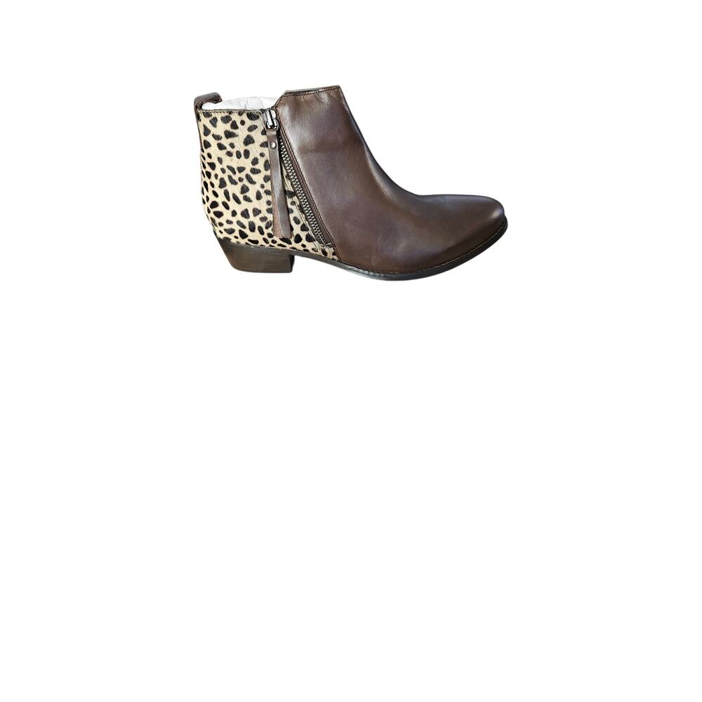 Journey Collection Shalece Brown/ Cheetah Print Heels | Size 10